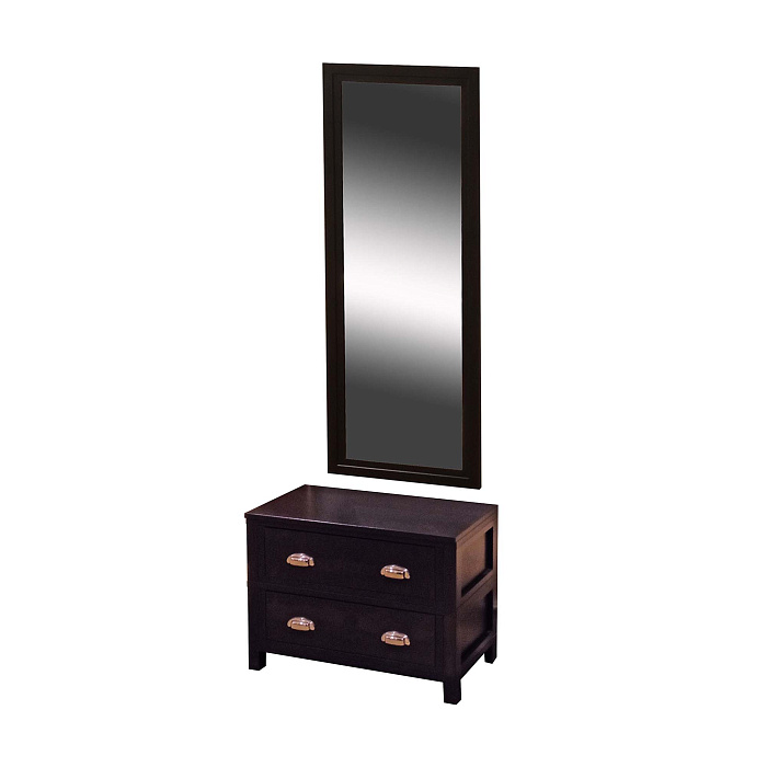 Комод с зеркалом в цвете "мокко"