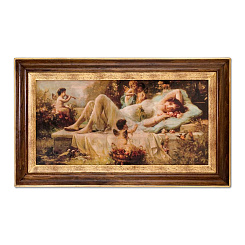 Картина "Лежащая с ангелами"