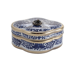 Шкатулка "Синий орнамент"