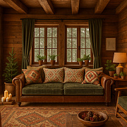 Диван "Корнер Олива" миди