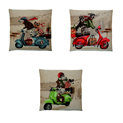 Подушки "Собаки-мотоциклисты"