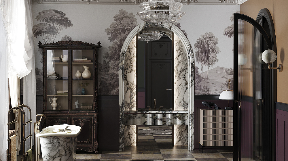 Проект Загородного дома. Эклектика с элементами модерна и классики