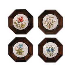 Картина "Цветы на керамике"