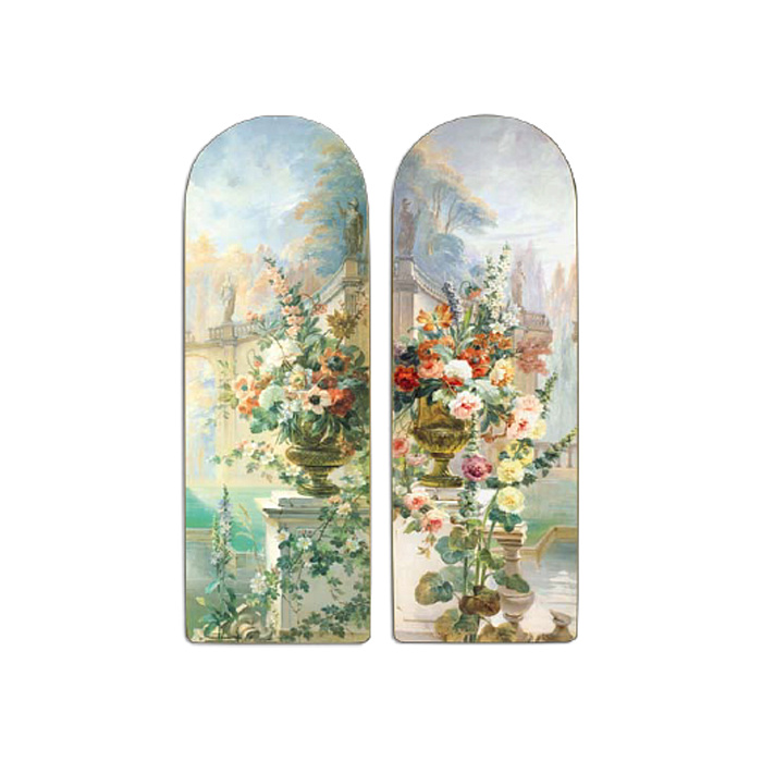 Картины "Горячие источники с цветами"