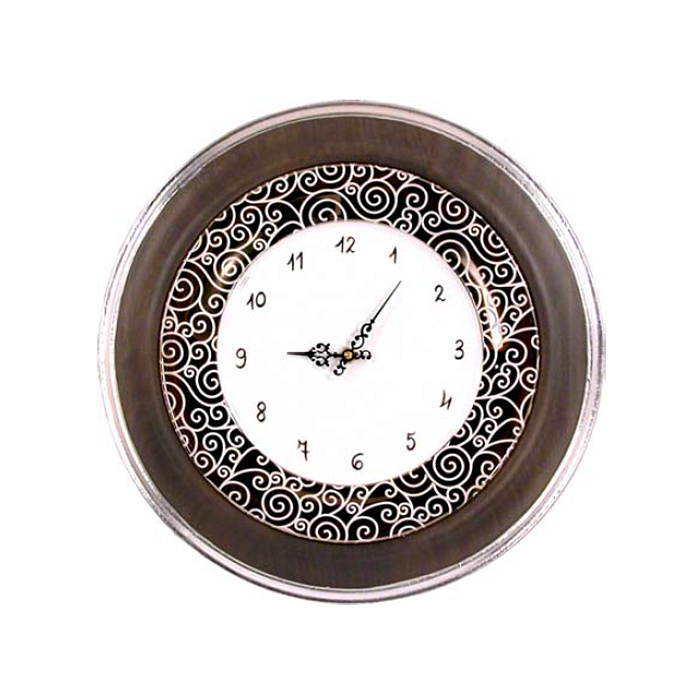 Часы круглые с платиной