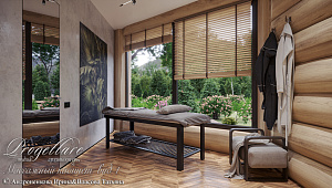 Дизайн интерьера в банном комплексе в КП "Резеденция у Озера"