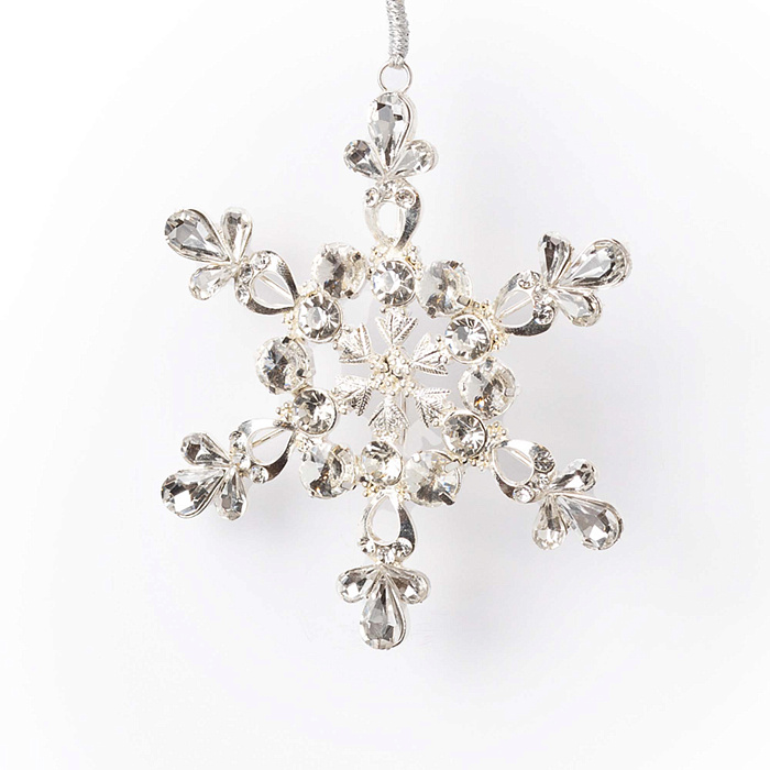 Снежинка из кристаллов