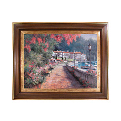 Картина "Дорога вдоль озера"