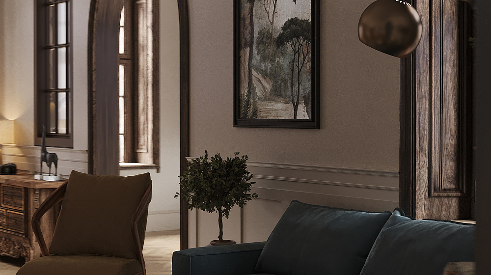 Природа и уют в дизайне загородного дома