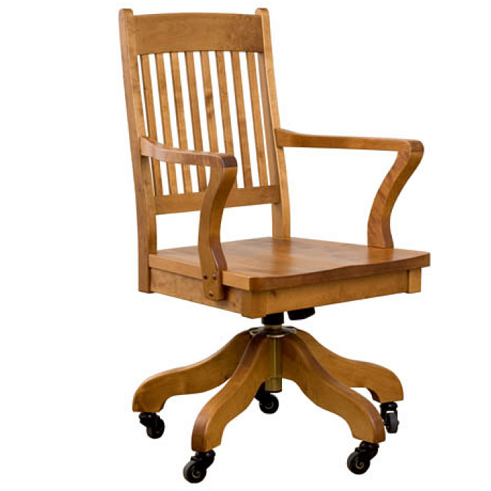 Стул офисный на колесах с качалкой