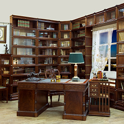 Рабочий кабинет в тонировке "махагон"