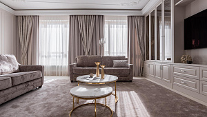 Квартира в стиле неоклассика в ЖК "Риверсайд"