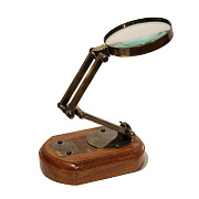 Лупа настольная на деревянной подставке