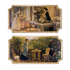 Картины "Дамы в саду"