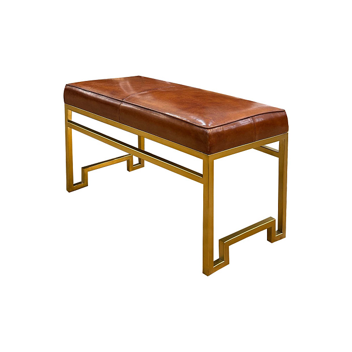 Банкетка "Теннесси" желто-коричневая