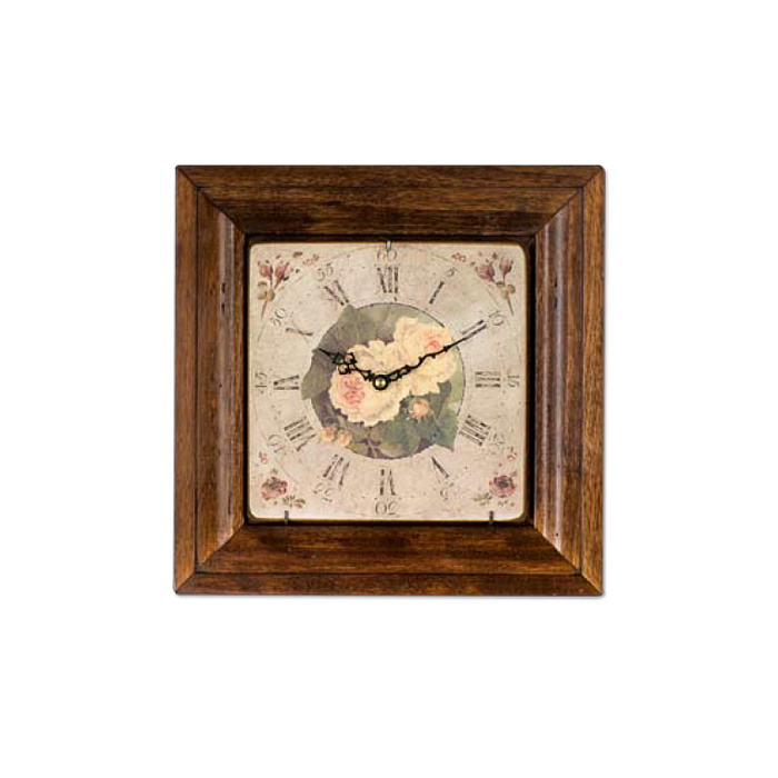 Часы "Белые розы"