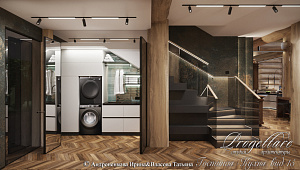 Дизайн интерьера в банном комплексе в КП "Резеденция у Озера"