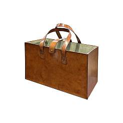 Корзина кожаная