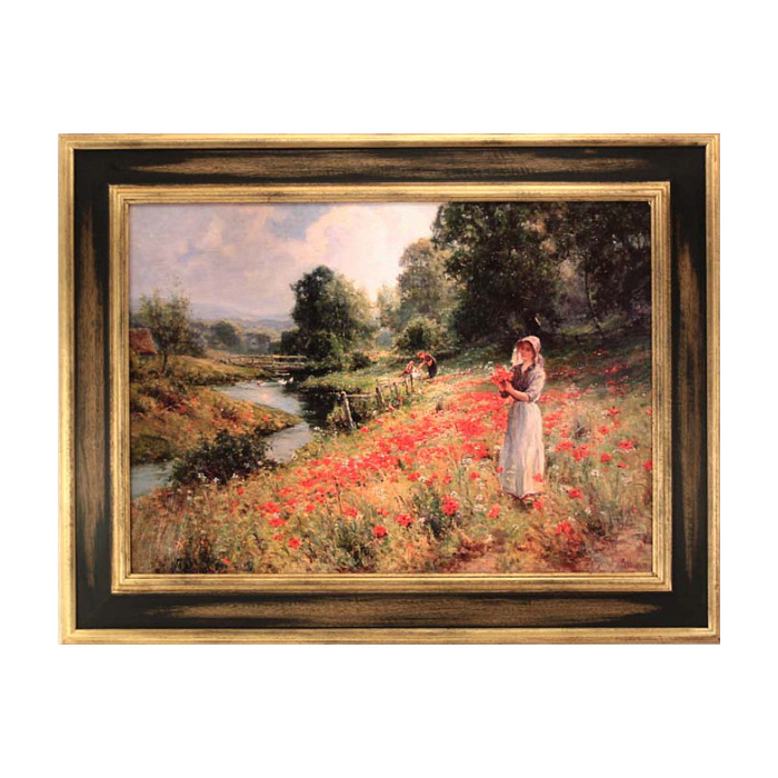 Картина "Девушка с маками"