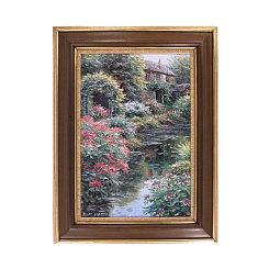 Картина "Домик на берегу реки"