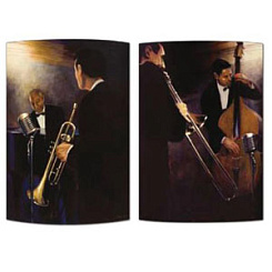 Репродукция-диптих "Музыканты"