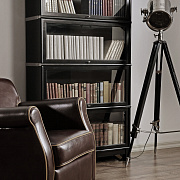 Книжный стеллаж в тонировке "чёрный"