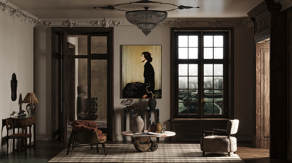 Проект Загородного дома. Эклектика с элементами модерна и классики