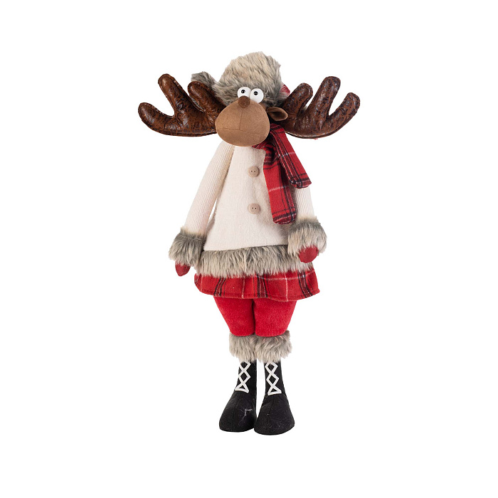 Олень девочка в белом кафтане