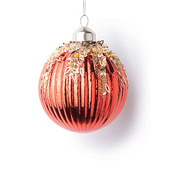 Красный шар с бисером