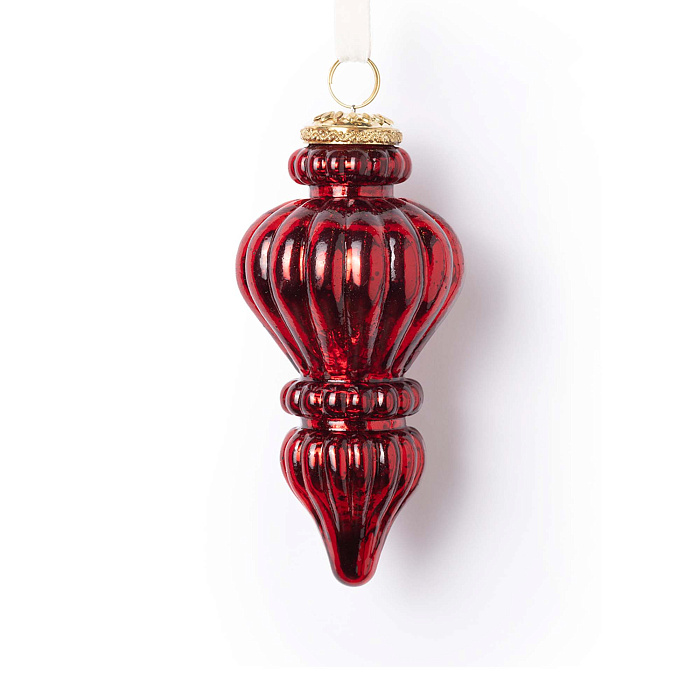 Красная стеклянная подвеска