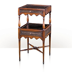 Ламповый столик "Затейливая гравировка"