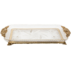 Поднос хрустальный 