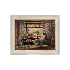 Картина "Читающая дама"